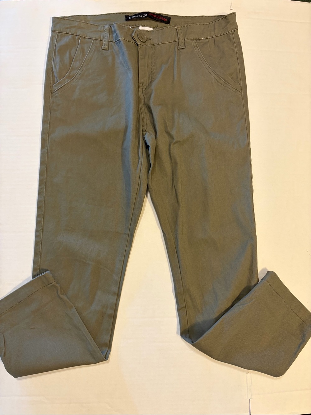 Revolution Olive Slim Straight Women's Trousers